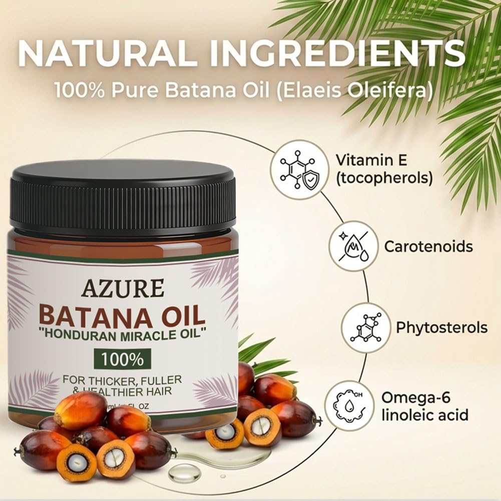 Organic Batana Oil for Hair Growth - Scalp Treatment for Thickness & Loss Prevention | 1 Piece