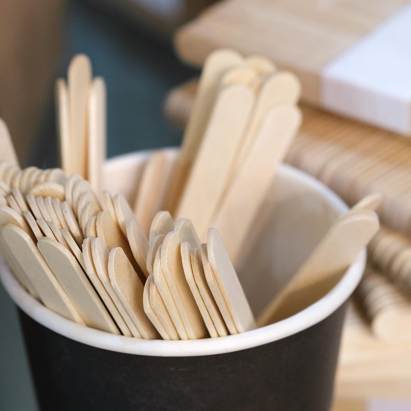 Sintuff 5000 Pcs Jumbo Craft Sticks Bulk 6 Inch Wooden Wax Sticks Multi-Purpose for Face Waxing Body Hair Removal Tongue Depressors and DIY Craft Projects, Plant Labels, Stirring Supplies
