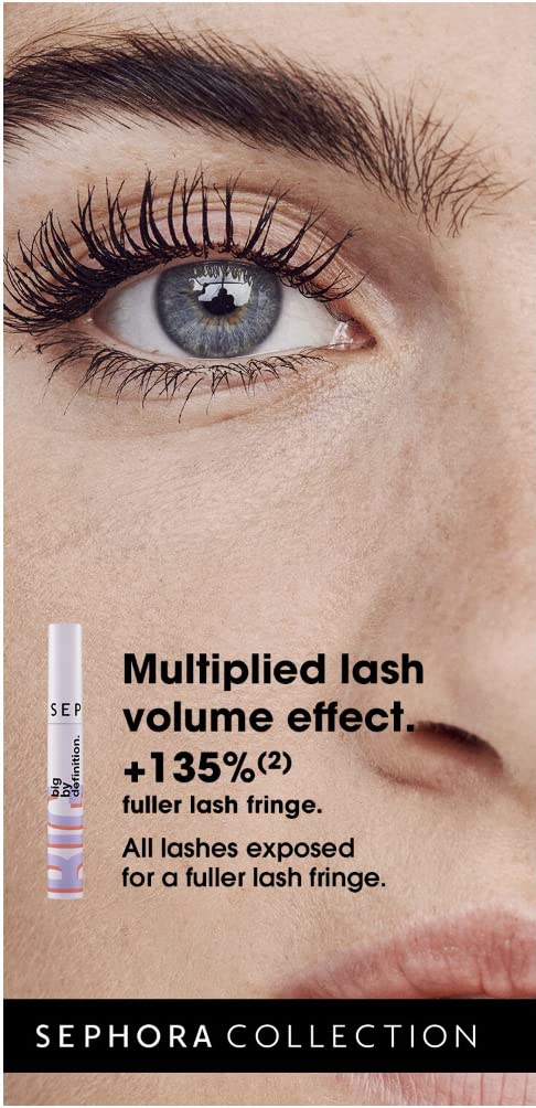 Sephora Collection Big By Definition Mascara - Volumizing & Long-Wearing Formula for Fuller Lashes | 2-Pack