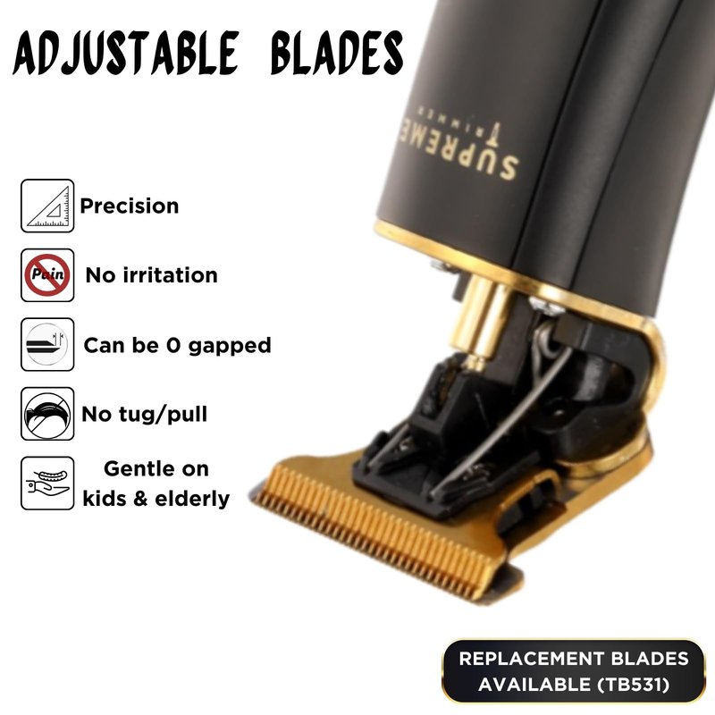 Supreme Trimmer Zero-Gap Adjustable Replacement Blade TB531 | for T-Shapers ST5200, ST5210, ST5220 | Silver