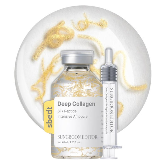 Glow Intensive Silk Peptide Ampoule - Copper Peptides Serum for Hydration & Smooth Skin | 1.35 fl oz