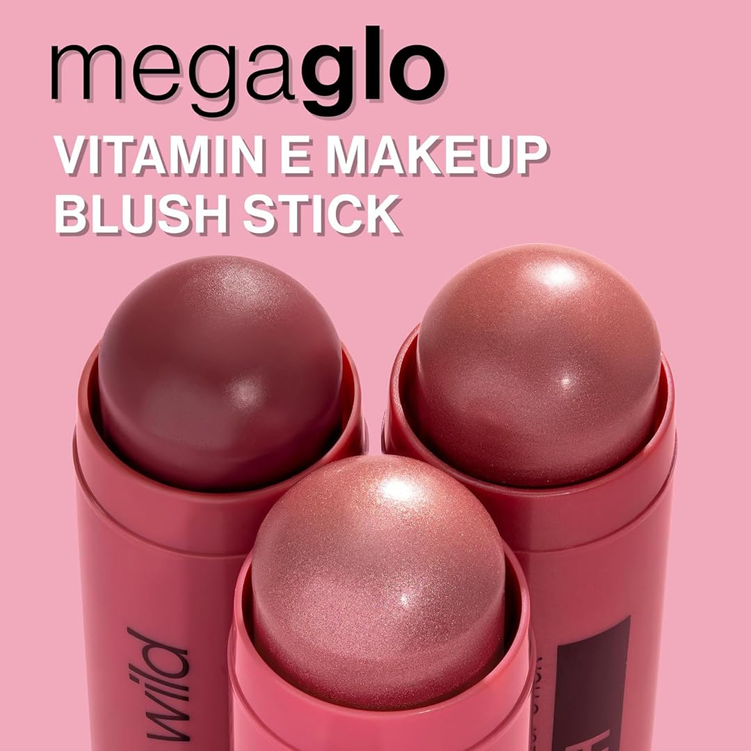 wet n wild MegaGlo Makeup Stick, Buildable Color, Versatile Use, Cruelty-Free & Vegan - Current Jam