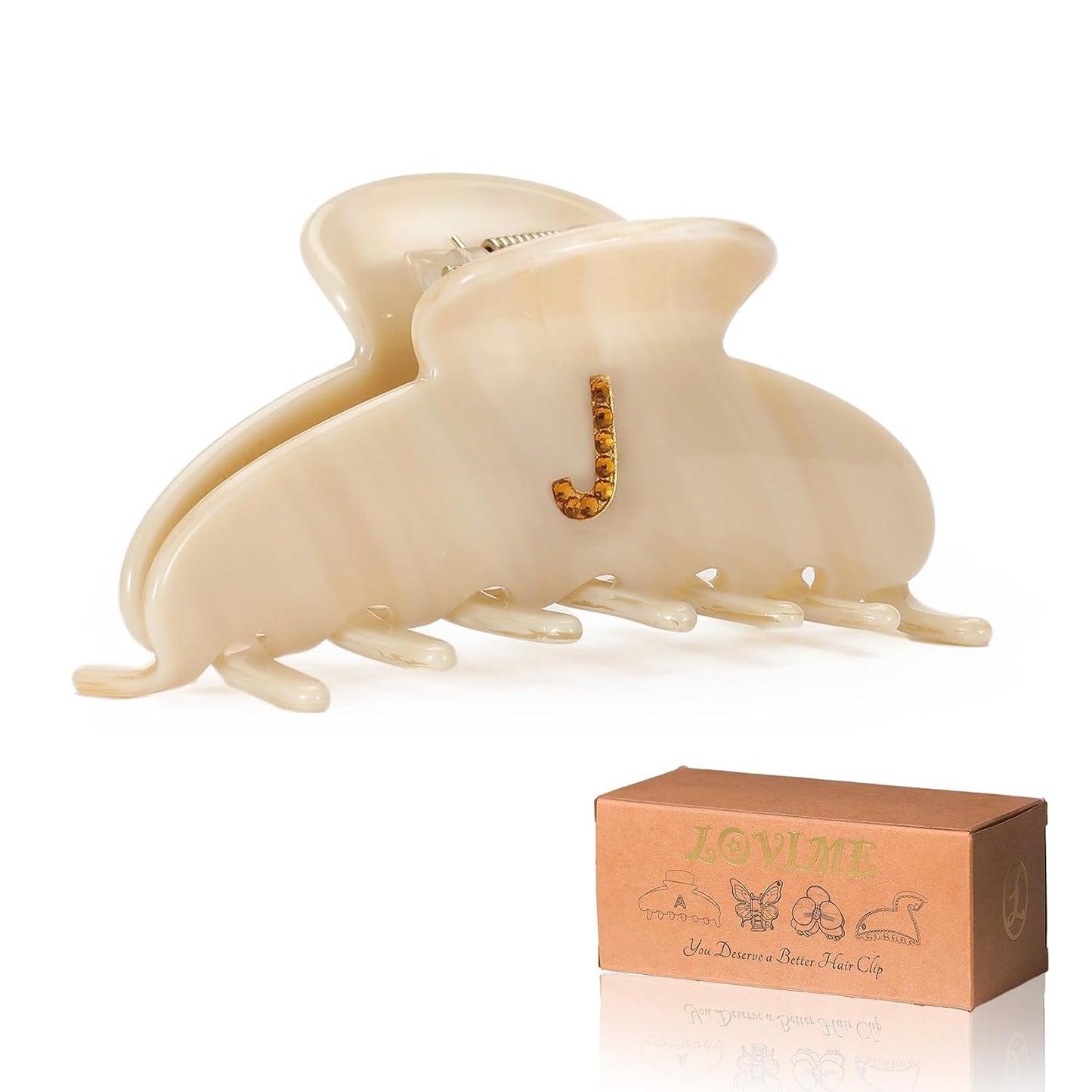 Hair Clips for Women - Strong Grip Claw Clips for Thick & Thin Hair | GRS-Certified Acetate, Comfortable Styling