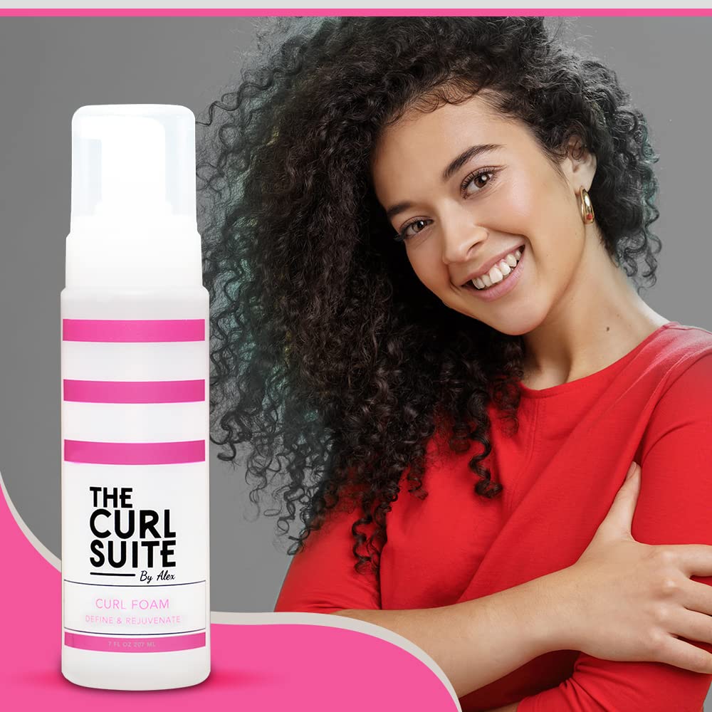 Hydrating Curl Foam - Anti-Frizz Mousse for Frizzy & Wavy Hair | 7 Oz, Volumizing Formula