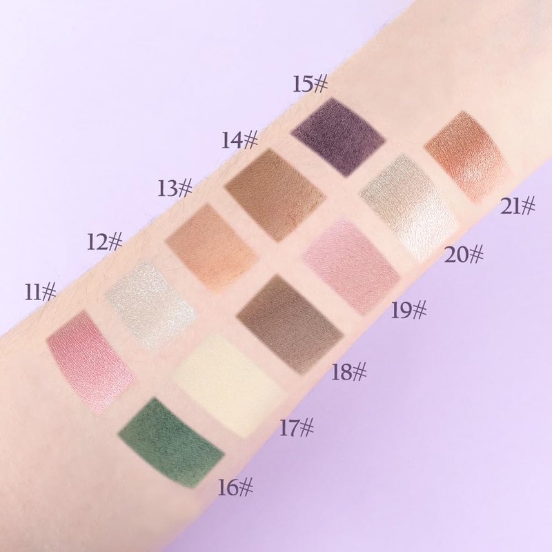 Neutral Nude Eyeshadow Palette - Light Beige & Ivory Matte Shades | Soft Blendable Makeup for Mature Skin, Vegan & Cruelty-Free