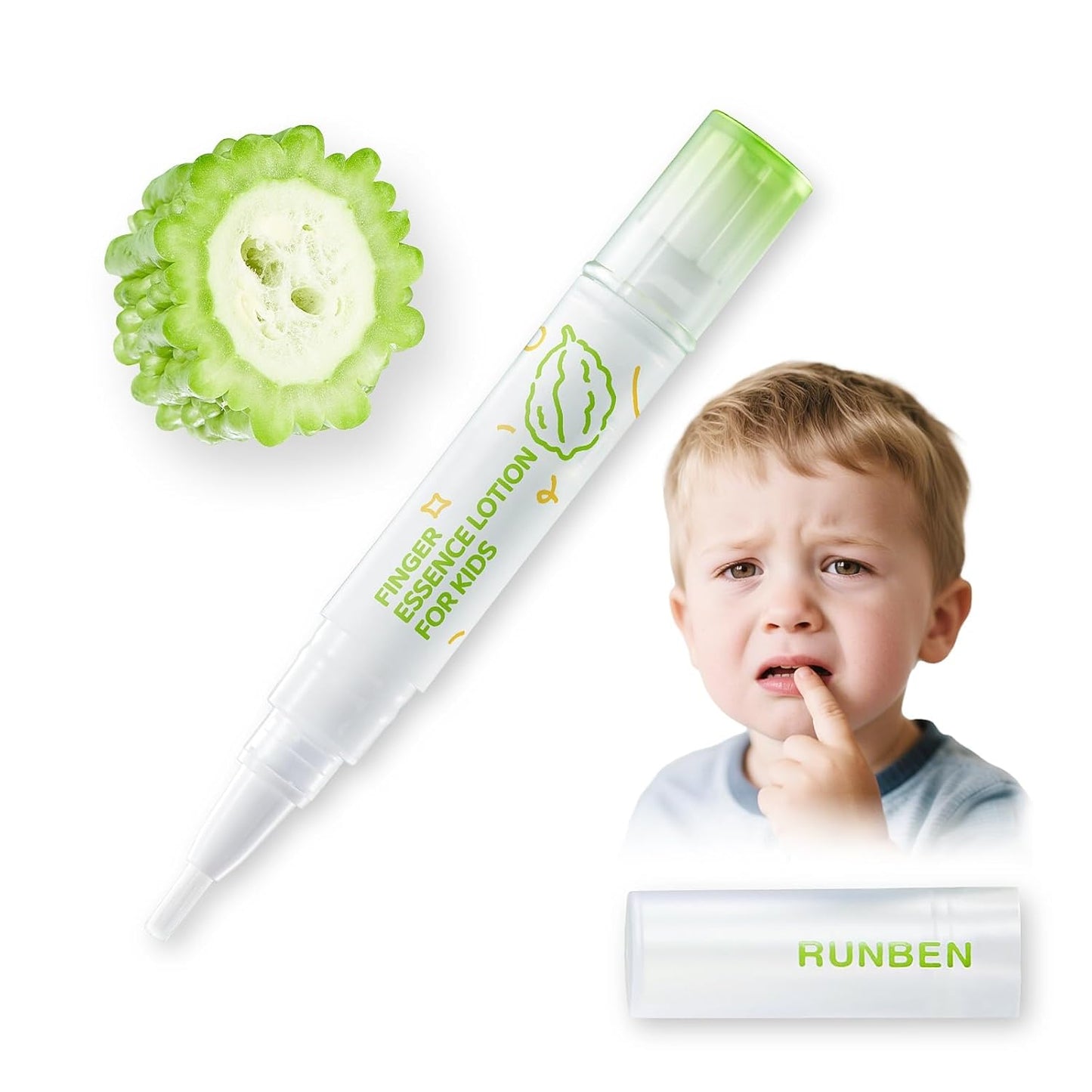 Stop Nail Biting for Kids - Bitter Taste Nail Care Pen | Safe, Non-Toxic Treatment for Ages 0+ (0.14 oz)