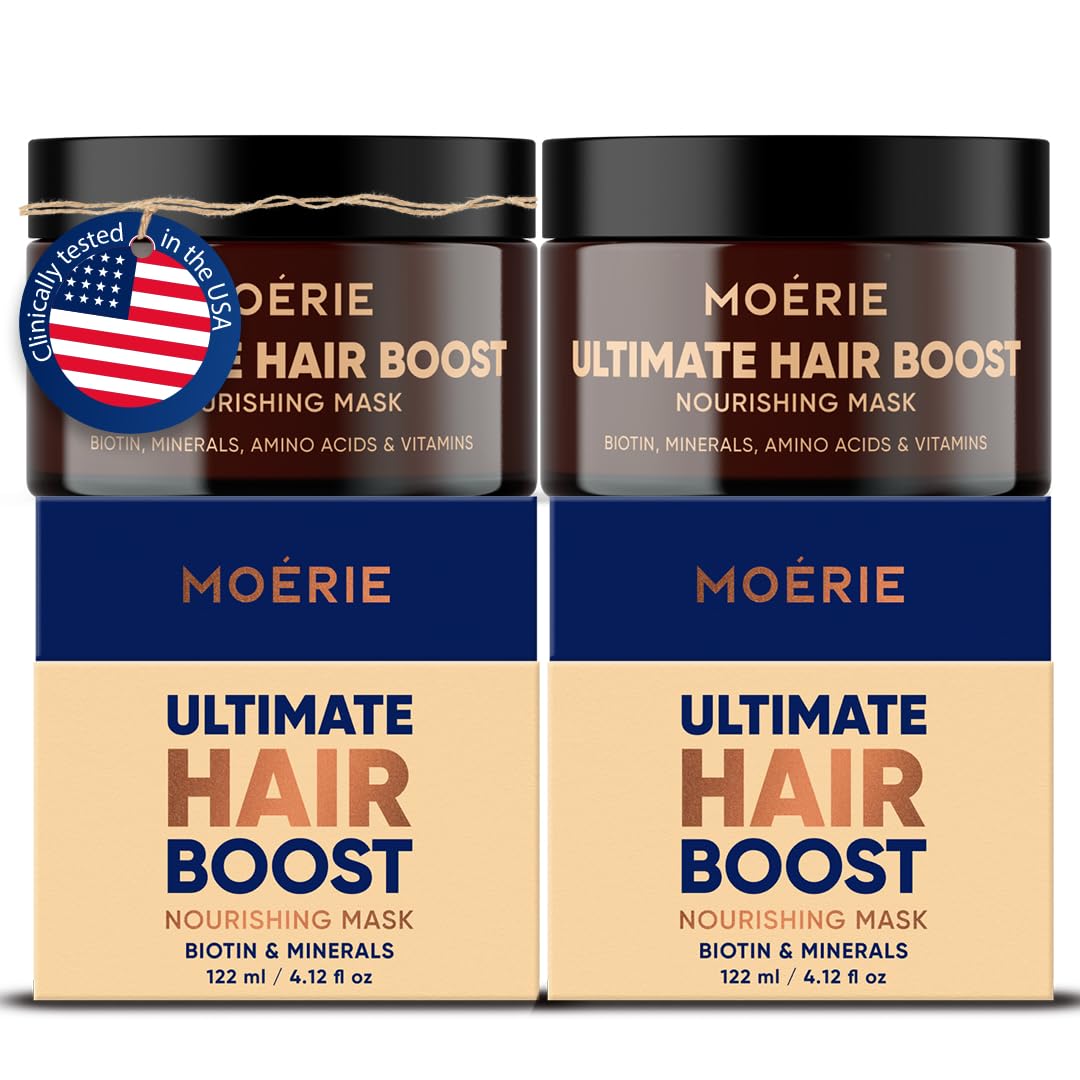 Moerie Hair Growth & Repair Mask | Vegan Hair Loss Treatment for Thicker, Fuller Hair - Paraben & Silicone Free