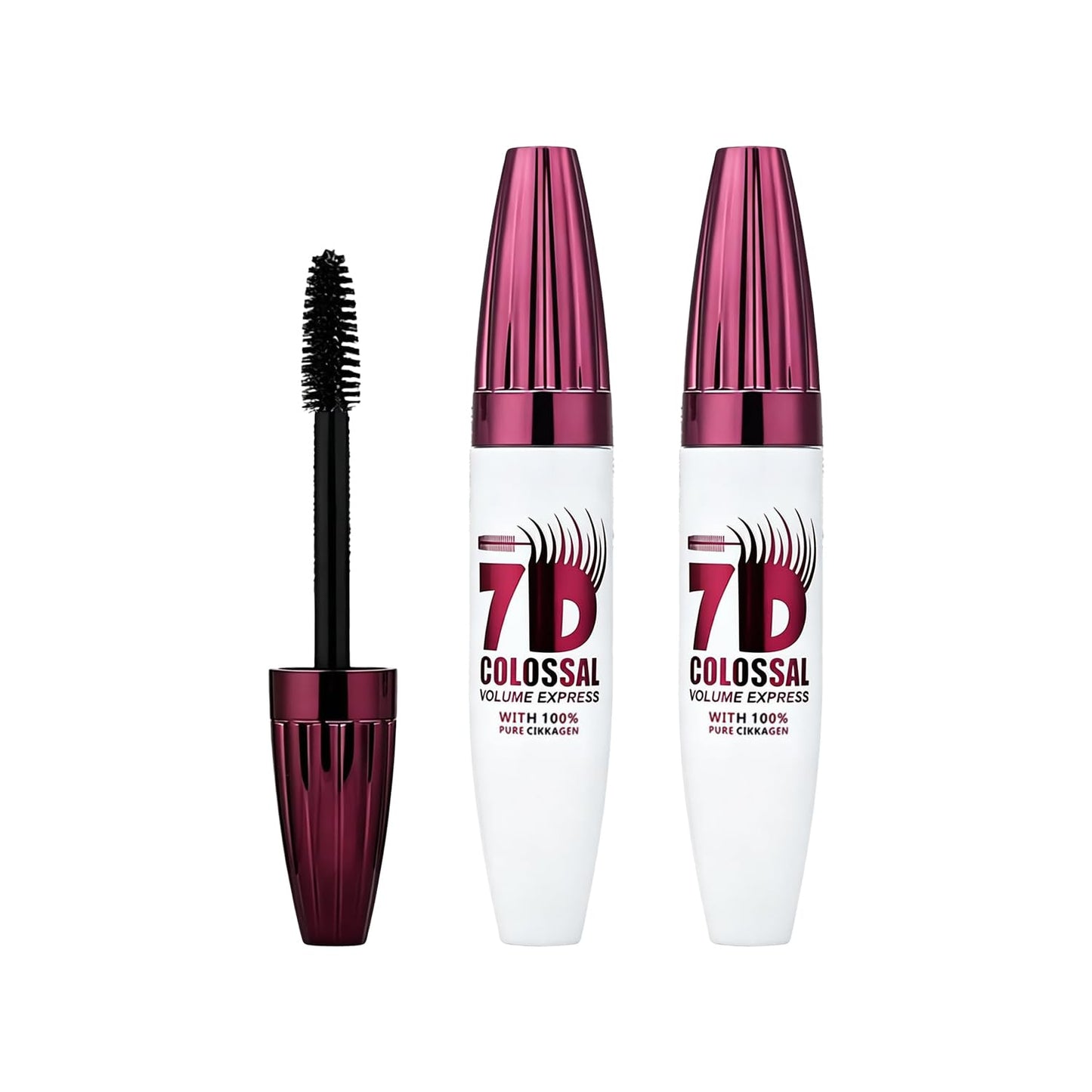 Waterproof Volume Mascara - Lengthening & Thickening Formula for Fuller, Softer Lashes | 2-Pack