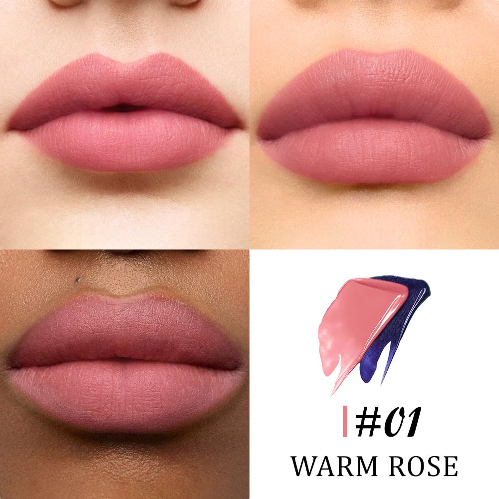 Warm Rose Lip Stain Peel Off Masque - Long Lasting Waterproof Smudge Proof Lip Tint | Vegan & Cruelty-Free