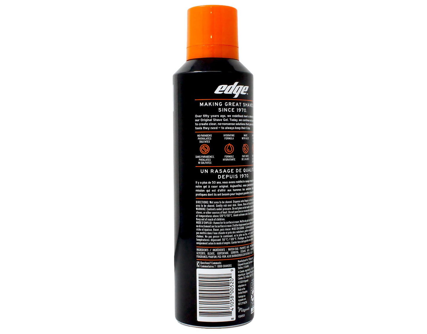 Edge Sensitive Skin Shave Gel - 7 Oz, Pack of 2