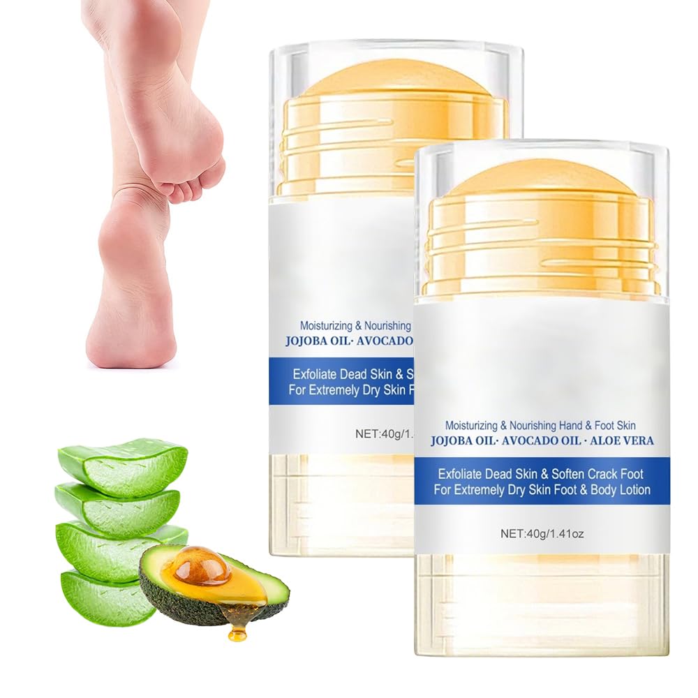 Moisturizing Foot Cream - Hydrating Foot Care Stick for Dry, Cracked Feet | Fast-Acting Relief & Renewal
