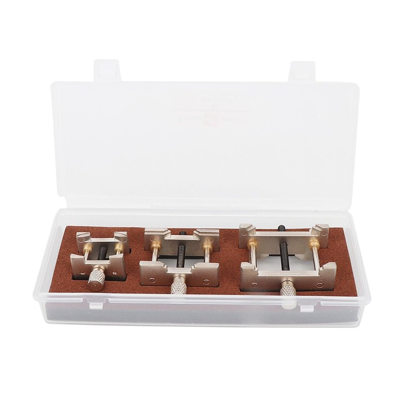 Cunyuer Watch Movement Holder, 3 PCS Metal Reversible Watch Movement Holder, Watch Repair Tool for Movement or Work with Mounted Dials, 1.8/1.5/1 inch