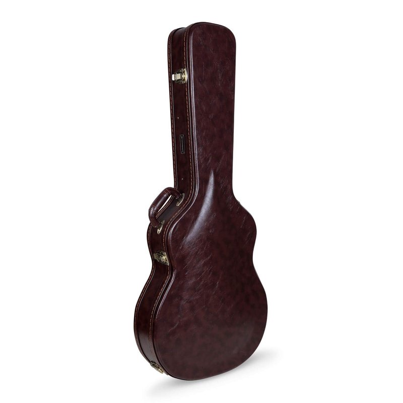 Crossrock Wooden Case for 335 Style 6-String Semi-Hollow Electric Guitars, Vintage Brown (CRW600SABR)