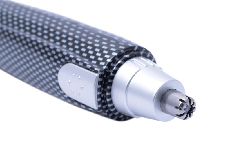 Luxitude Precision Ear & Nose Hair Mens Grooming Trimmer - All-in-One Cordless Design, Steel Blades & Carbon Fiber Finish