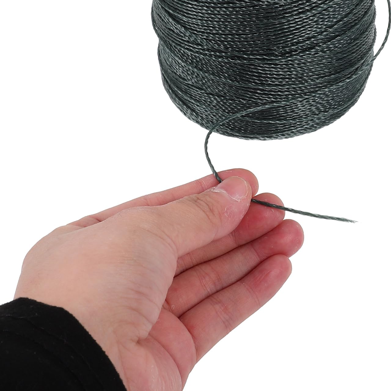 Housoutil 1 Roll Nylon String, 300m/980ft Fishing Net Repair Line, 18 Strand Twine Braided Wrapping Rope, Multi-use Fishing Cord Twine for Crab Trap, DIY Crafts Rope to Weave Nylon Braided Wire