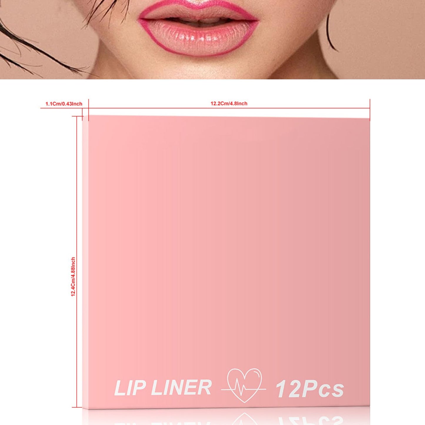 12 Colors Matte Lip Liner Pencil Set - Creamy Velvet, Long-Lasting Waterproof | One-Step Lip Makeup Kit for Women