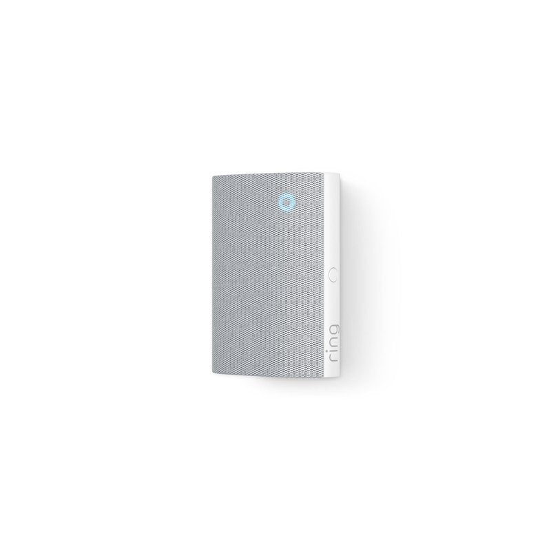 Ring Chime — Enhanced audio for real-time alerts you can hear from anywhere, easy plug-in setup, simple wifi & Bluetooth connectivity, sleek design, White