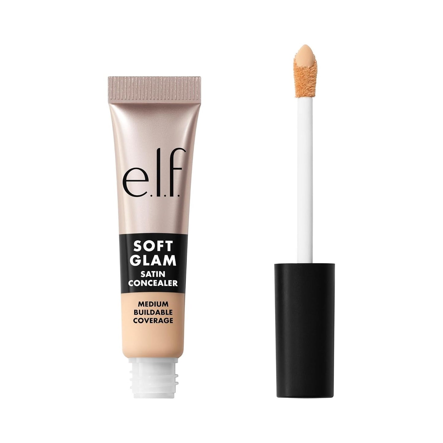 e.l.f. Soft Glam Satin Concealer - Medium Coverage, Crease-Resistant, Long-Lasting | 13 Fair Neutral