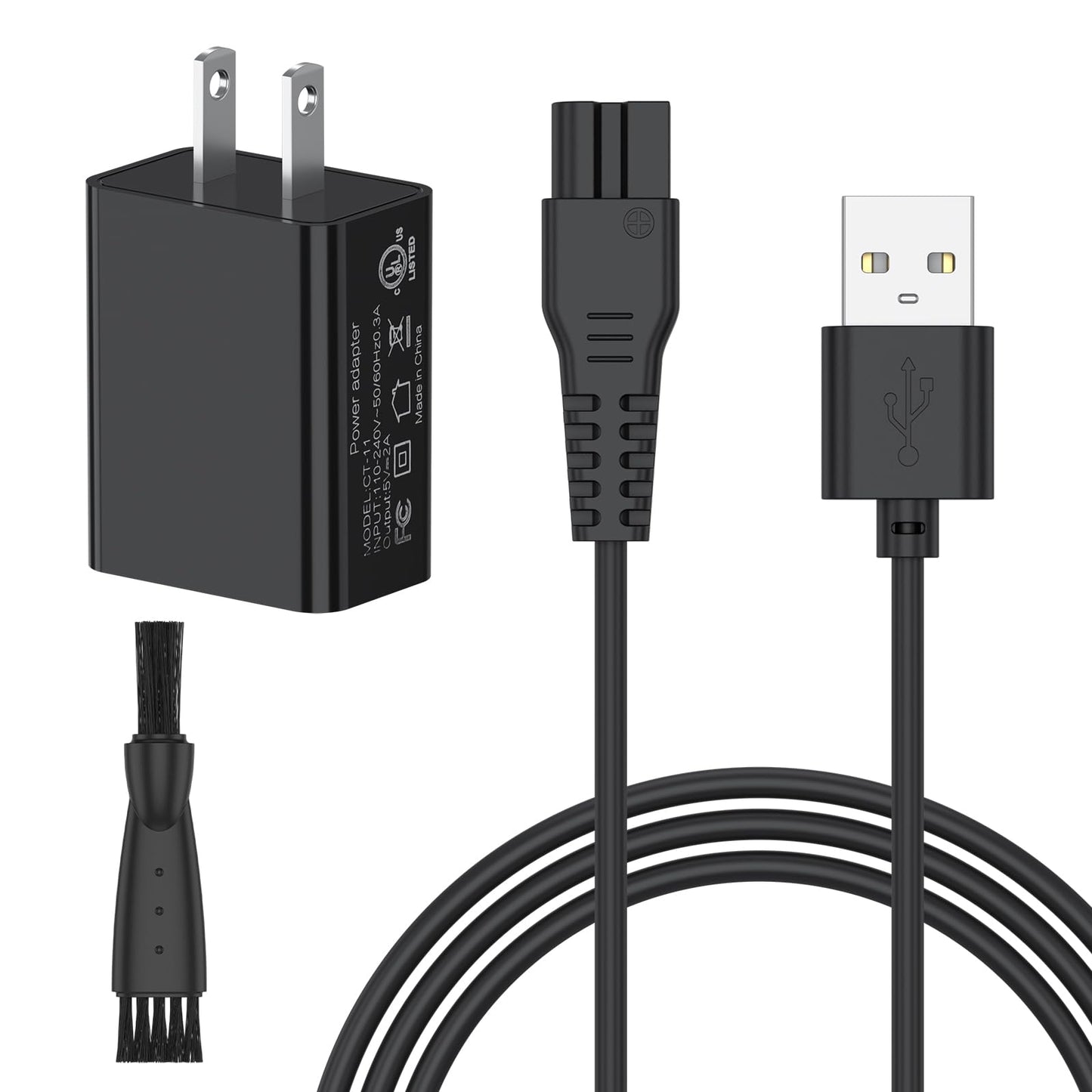 Replacement for oneisall Dog Clippers Charger, USB Charging Cord Compatible for oneisall P2/26225202-003DE/C61/X2N5/X2/K52NTS/N6/A11 Cat Hair Trimmer Charger