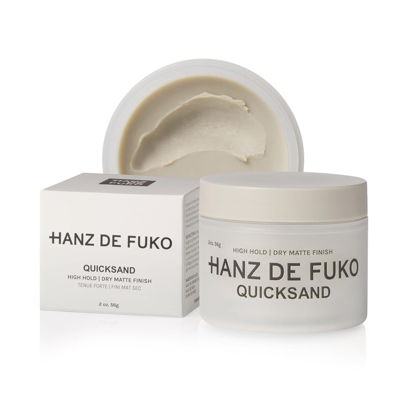 Hanz de Fuko Quicksand - Men's Hair Styling Wax & Dry Shampoo for High Hold | 2 oz Travel Size