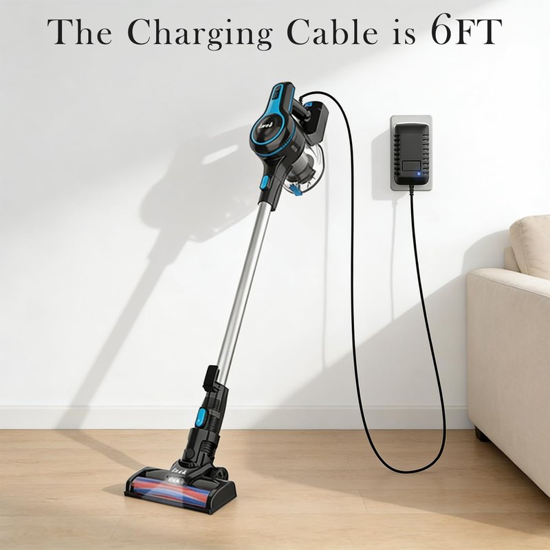 Charger for INSE Cordless Vacuum Cleaner, Power Cord Compatible with INSE N5 N5S N500 N550 N560 N570 N6 N6S N600 N650 N660 V70, for Wowgo S108 Vacuum Adapter Power Supply