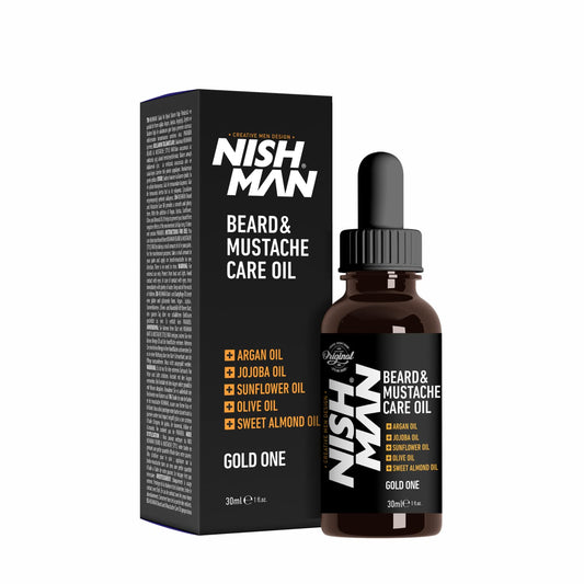 nishman Beard oil with argan and jojoba oil, 30 ml