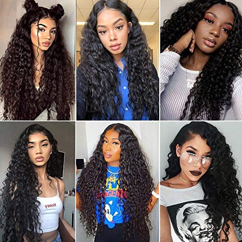 Black #1B Water Wave Human Hair Bundles 12 Inch Brazilian Virgin 50g - ZevPiul