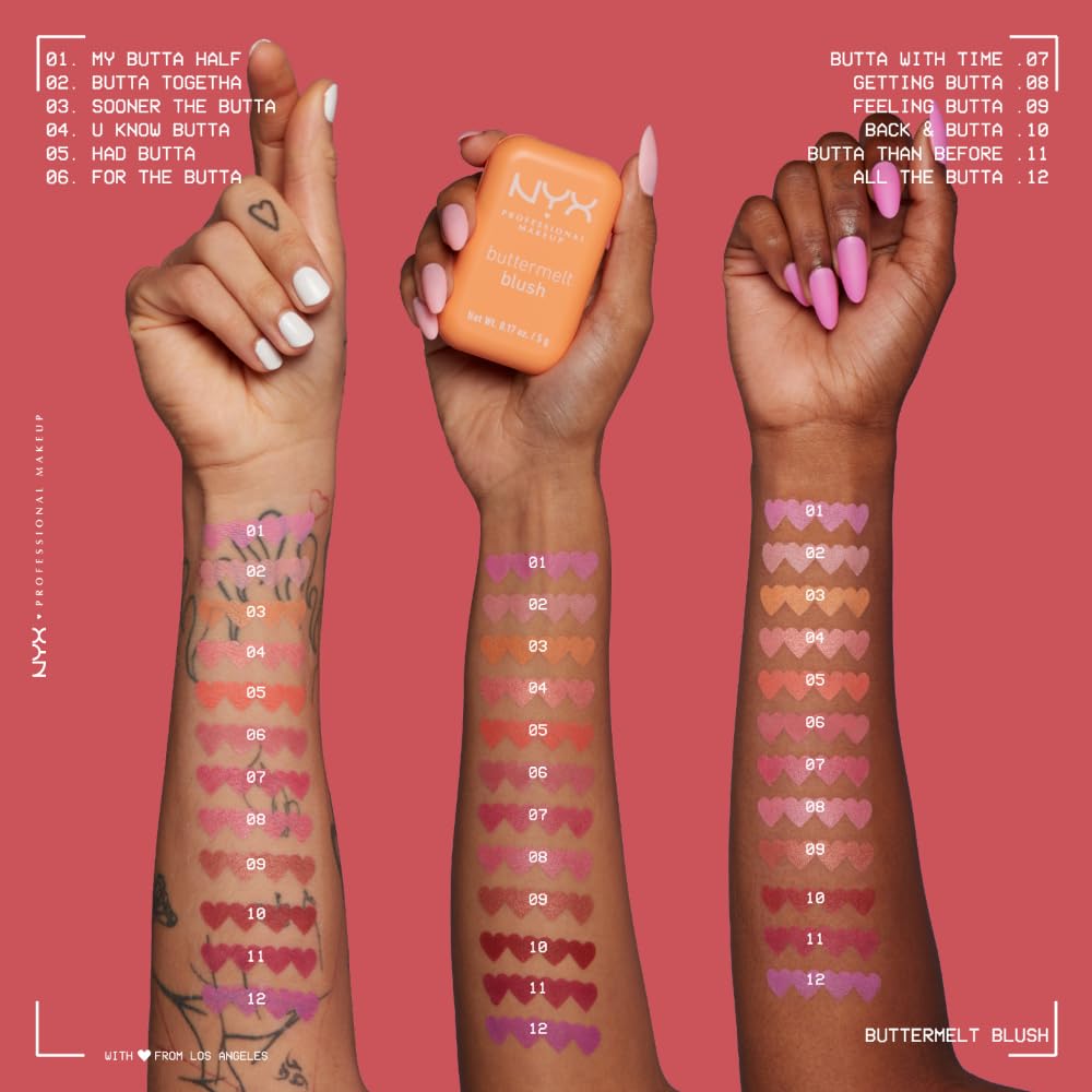 Buttermelt Powder Blush - Fade & Transfer-Resistant Vegan Formula | Up to 12HR Wear