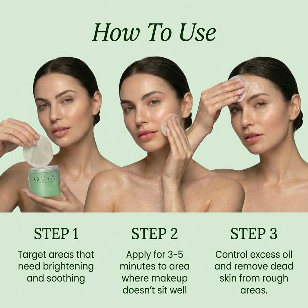 Toner Pads - Gentle Dual-Action Pore Minimizer for All Skin Types | 70 Exfoliating Textured Pads
