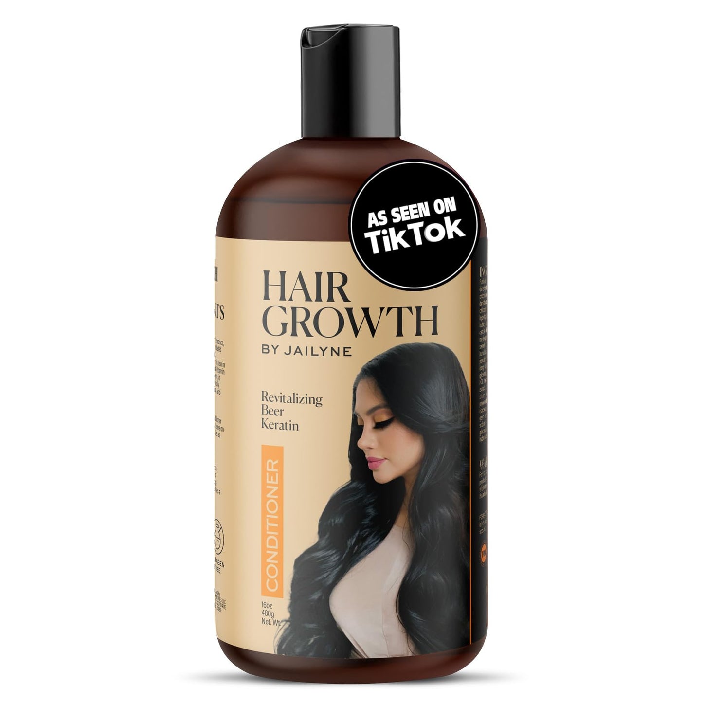 Hair Growth Conditioner by Jailyne Ojeda – Deeply Nourishing & Strengthening Formula with Biotin & Keratin – Promotes Thicker, Longer Hair – Made in USA