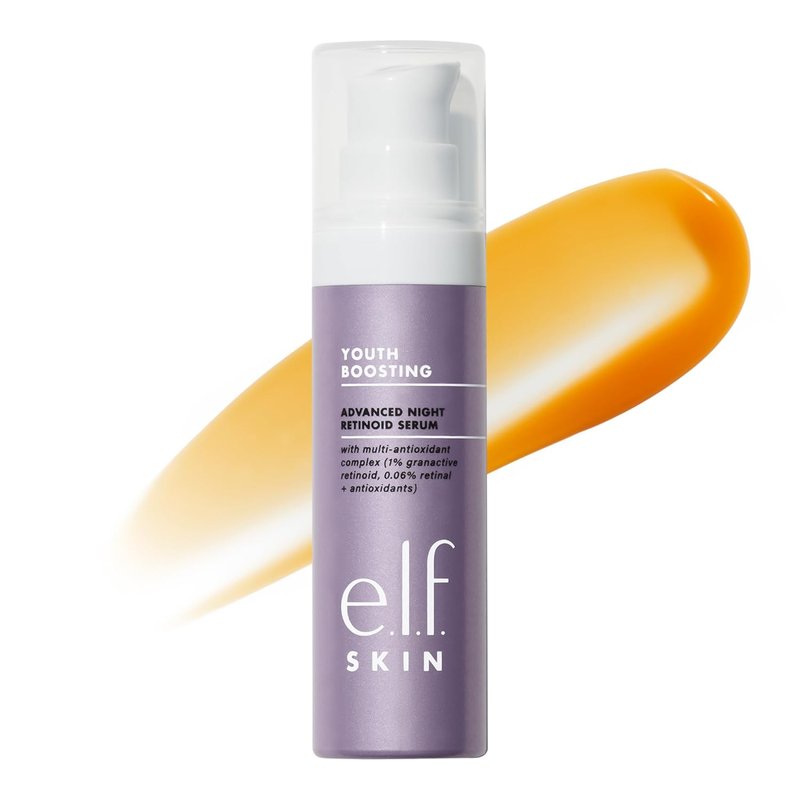 e.l.f. SKIN Youth Boosting Night Retinoid Serum - Anti-Aging Formula for Fine Lines & Wrinkles, Vegan & Cruelty-Free