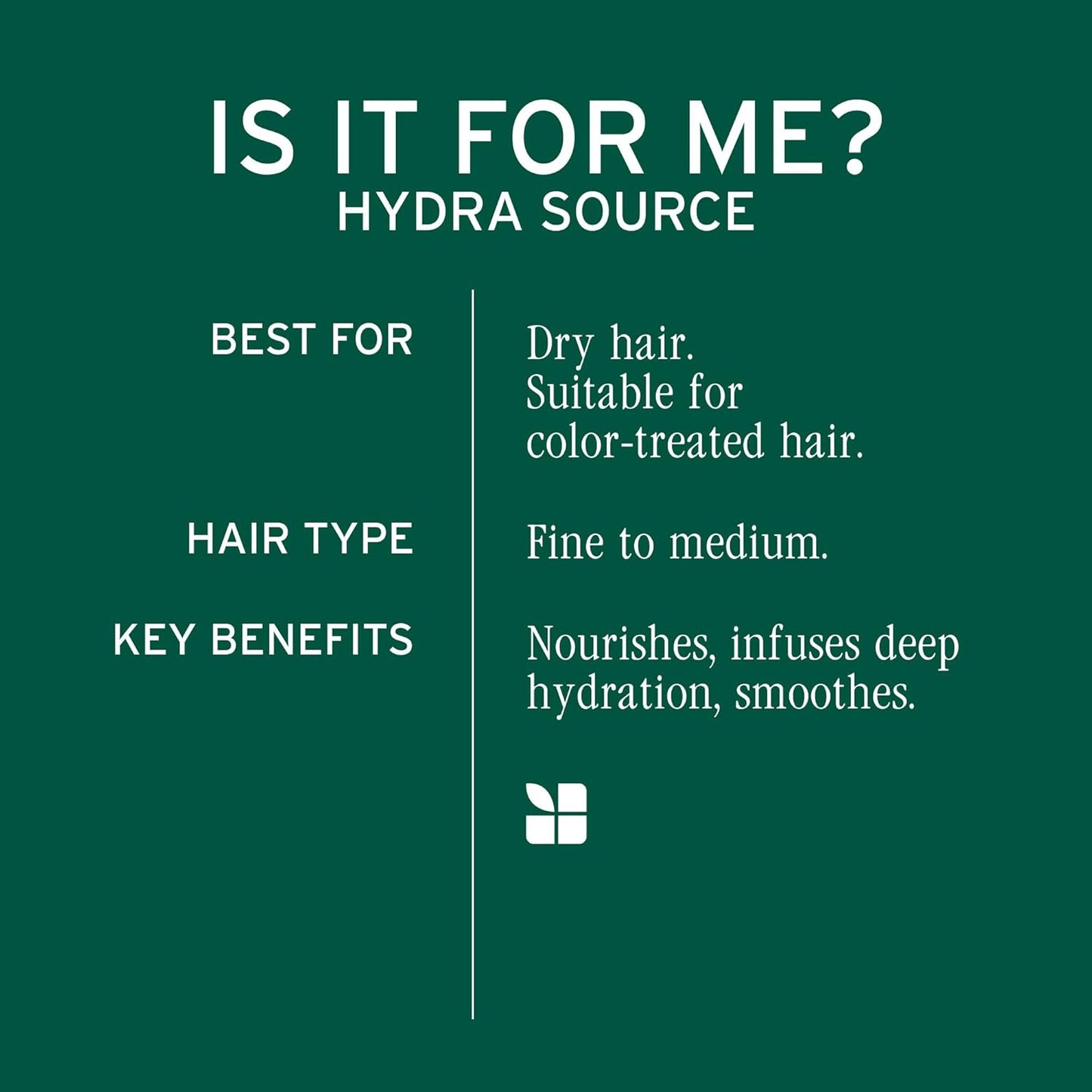 Biolage Hydra Source Shampoo - Moisturizing Aloe Vera & Hyaluronic Acid for Dry Hair | Vegan, Paraben-Free