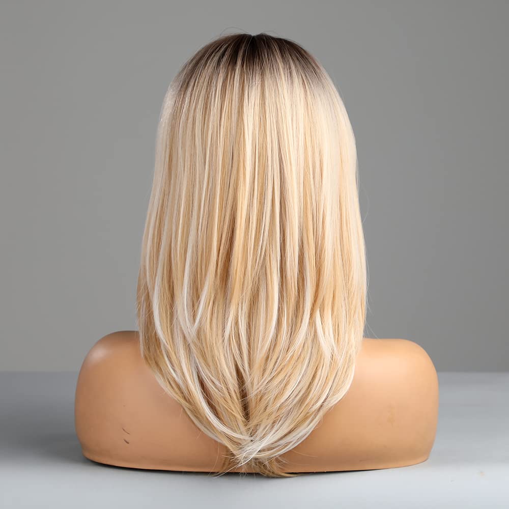 Long Blonde Wig - Natural Looking Heat Resistant Synthetic Hair | Perfect for Daily Wear & Parties