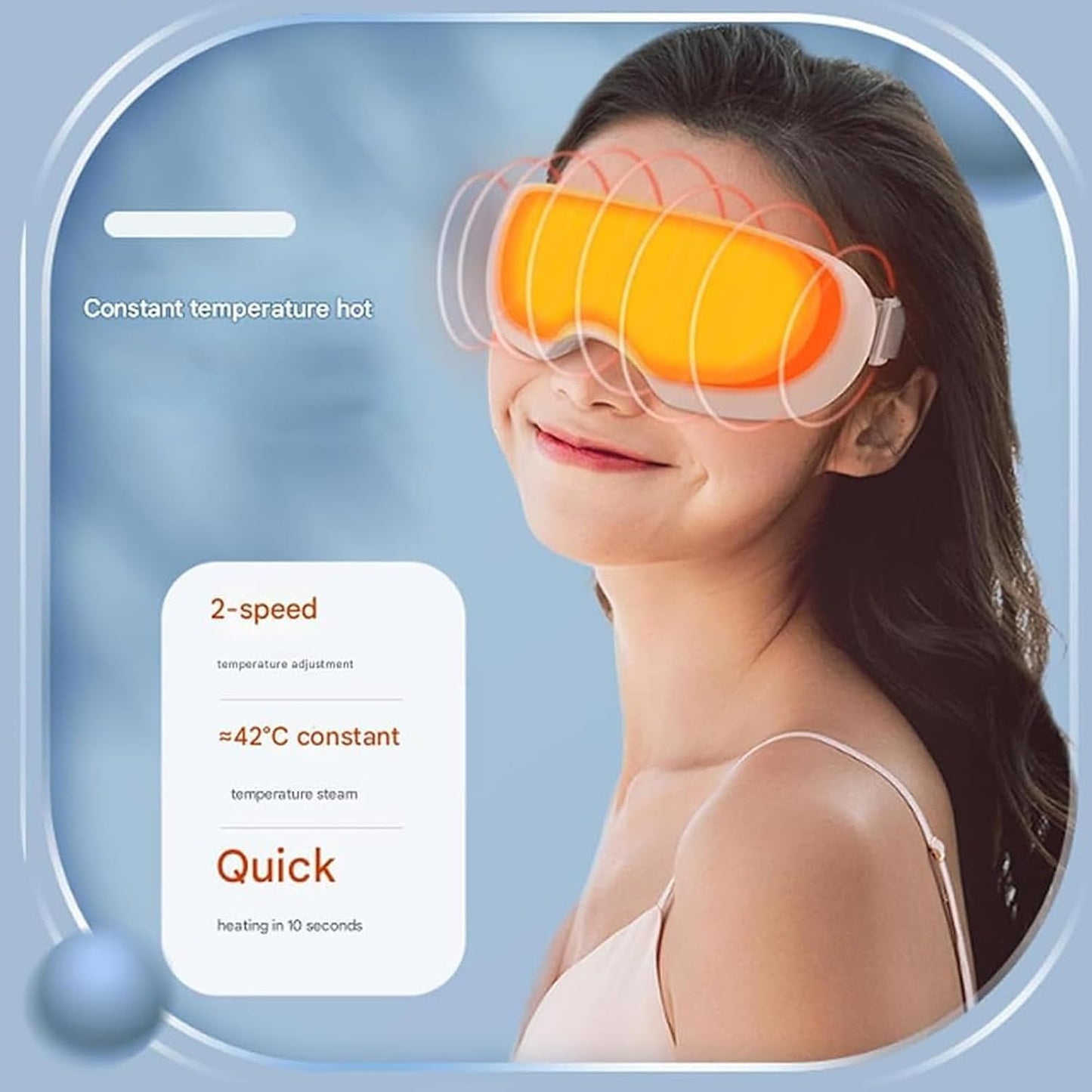 Steam Eye Mask - Adjustable Hot & Cold Steam Therapy for Dry Eyes | Moisturizing Care