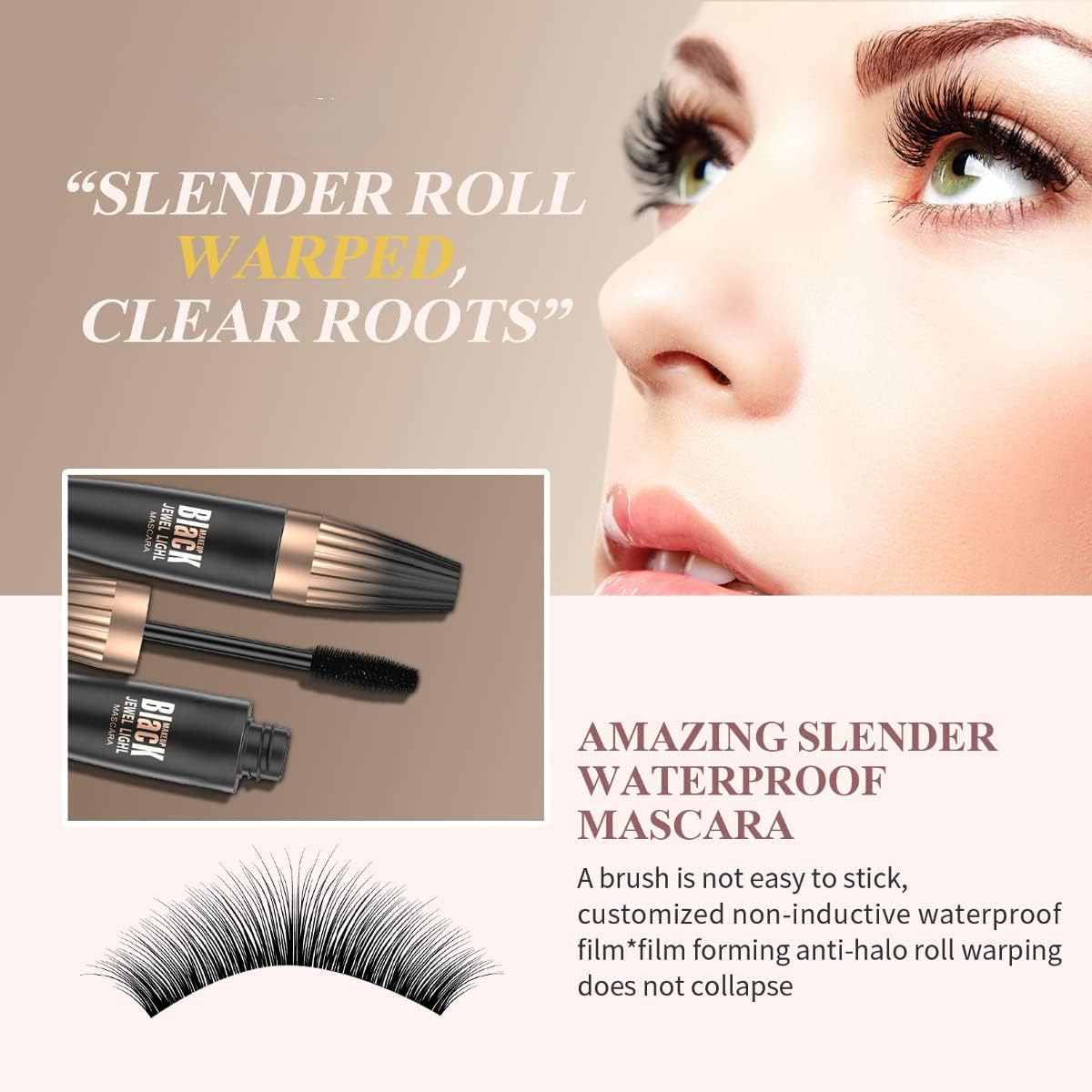 2PCS MY lash Mascara 4D Silk Fiber Mascara Waterproof mascara black volume and length for Long, Full lashes that Last All Day