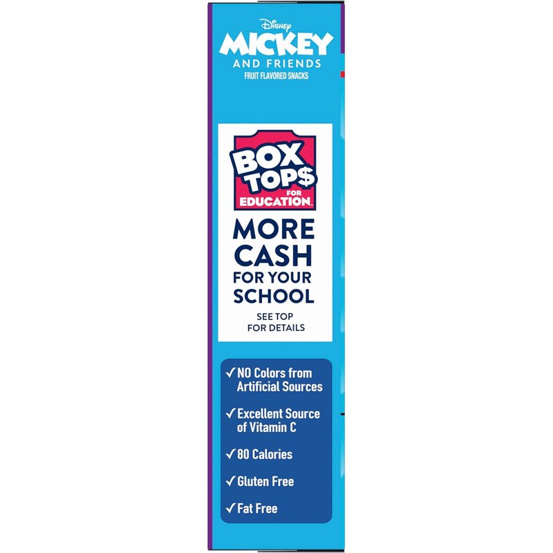 Mickey Mouse Fruit Flavored Snacks - Gluten Free Treat Pouches | 22 Count, 17.6 oz Value Pack