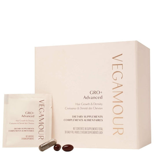 VEGAMOUR GRO+ Hair Growth Supplements - Advanced Density Formula for Thicker Hair