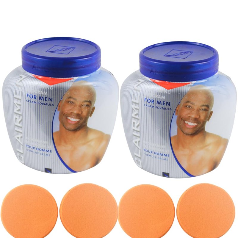 Large 500ml Jar Cream - Exfoliating & Cleansing Pads Included | Set of 2