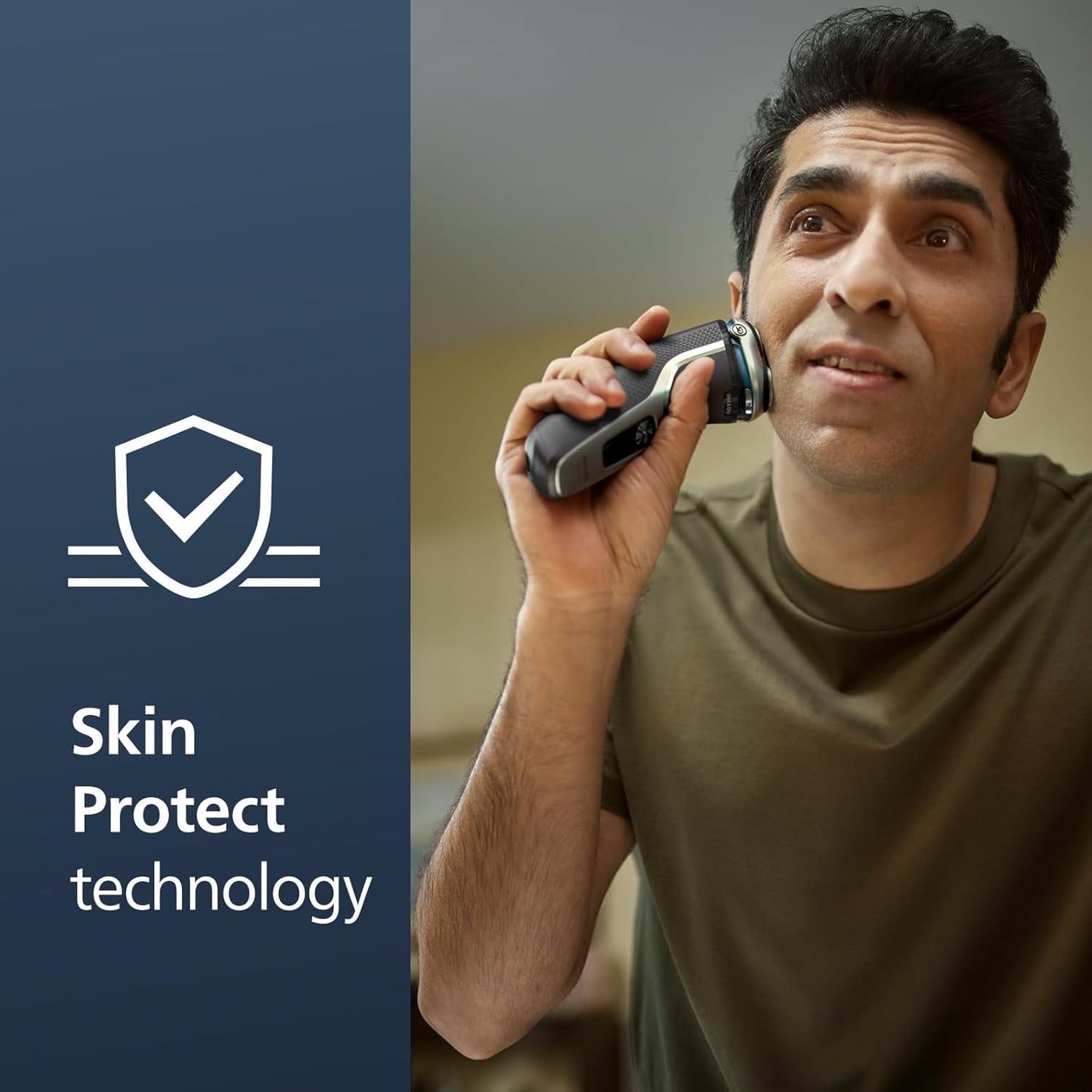 Philips Norelco Shaver 3900 - Rechargeable Wet & Dry Electric Shaver with Trimmer & Stand | Nose Trimmer for Ears & Eyebrows