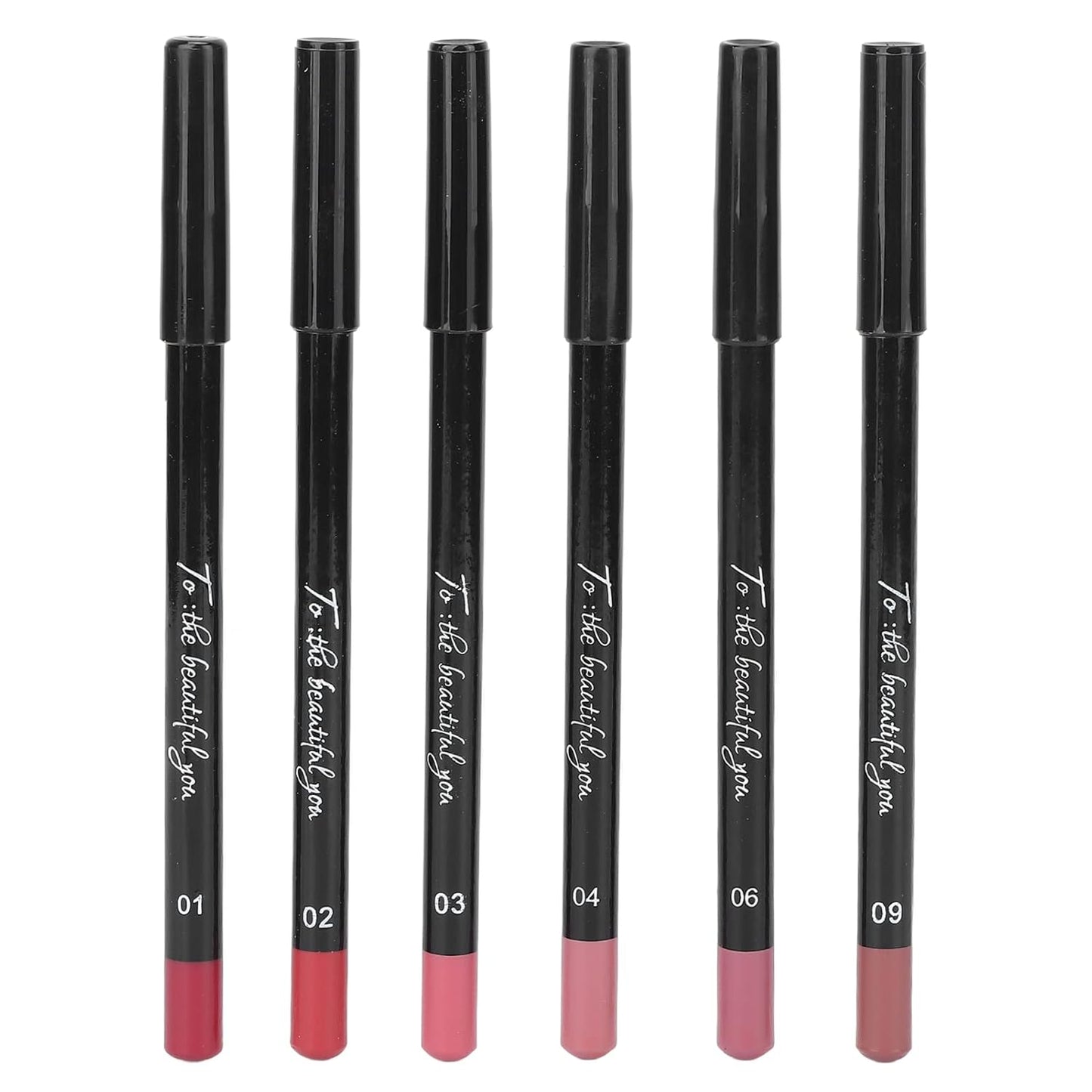 ANGGREK Lip Liner Set - 6 Matte Long-Lasting Pigmented Pencils | Professional Quality Makeup