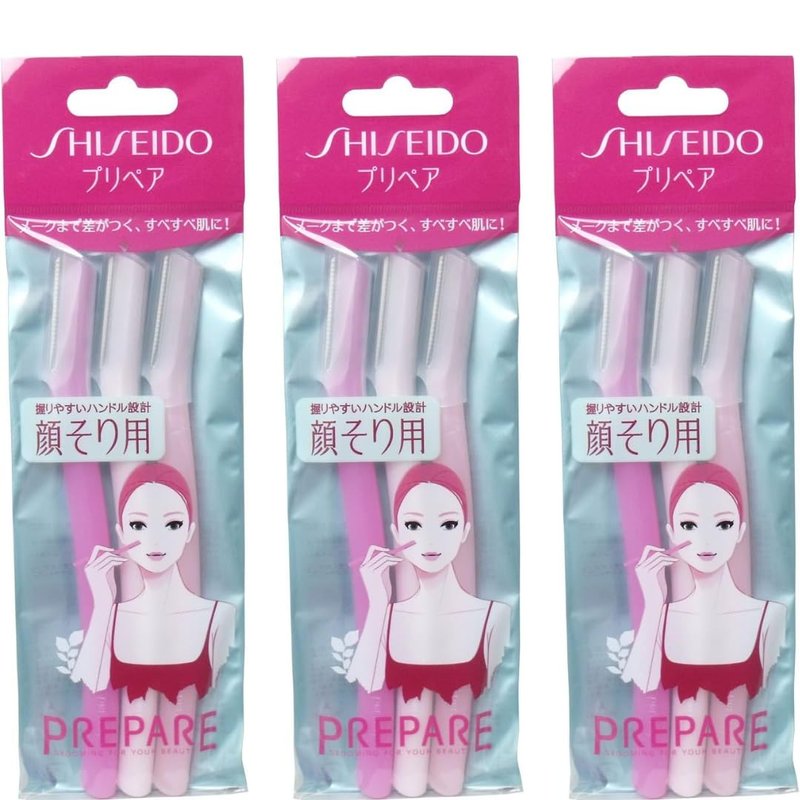 Senka Japanese Facial Razor Prepare 3pcs Set Of 3