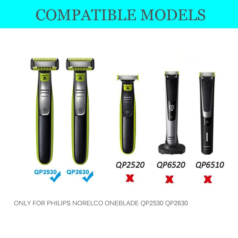 8V Replacement HQ850 One blade Shaver Charger Compatible with Philips OneBlade QP2530 QP2630 Trimmer Replacement Power Supply Cord