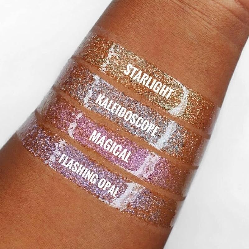 L.A. Girl Kaleidoscope Holographic Blue Lip Gloss Topper 0.34 Fl Oz - Vegan & Cruelty-Free