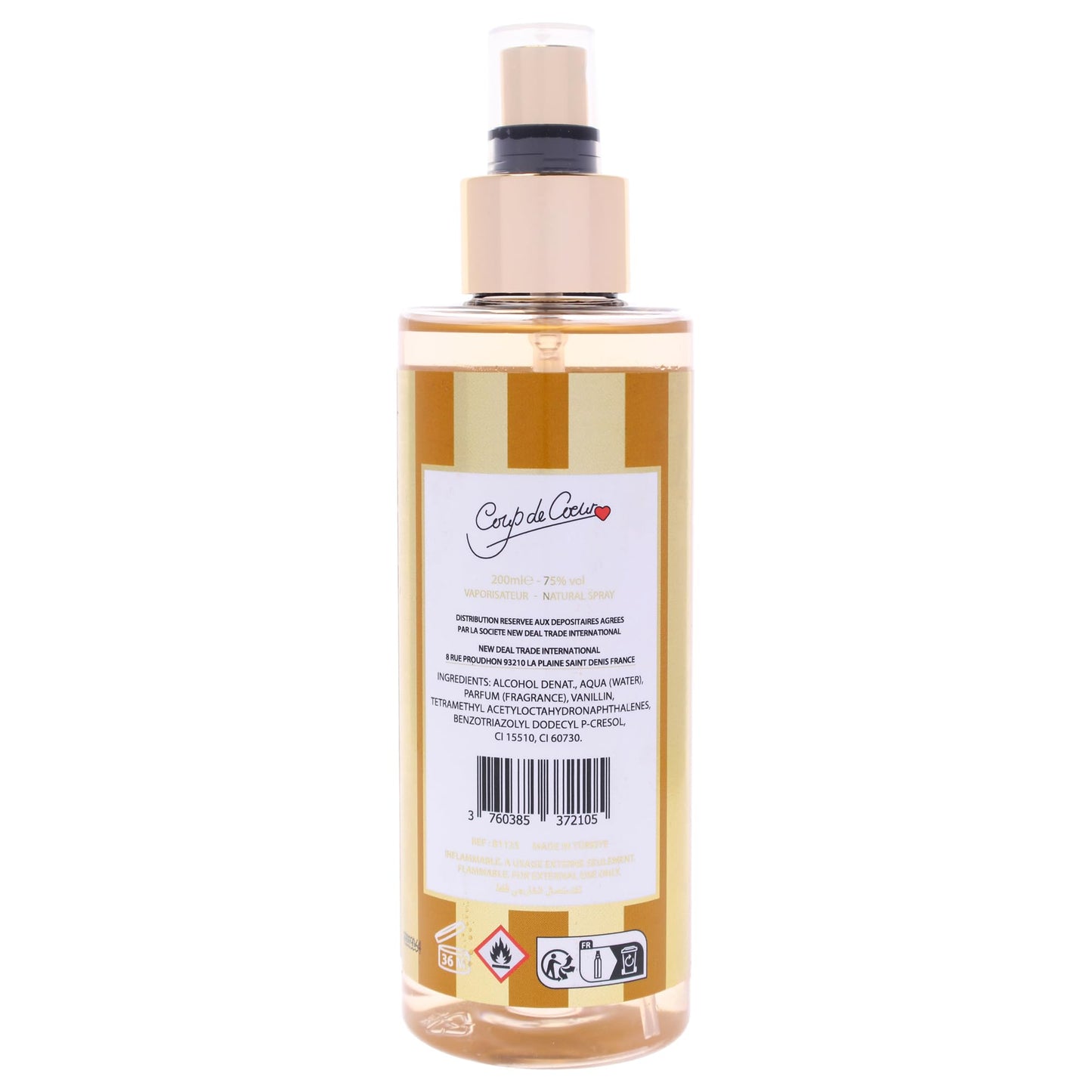 Vanilla and Caramel by Coup De Coeur for Women - 6.8 oz Fragrance Mist