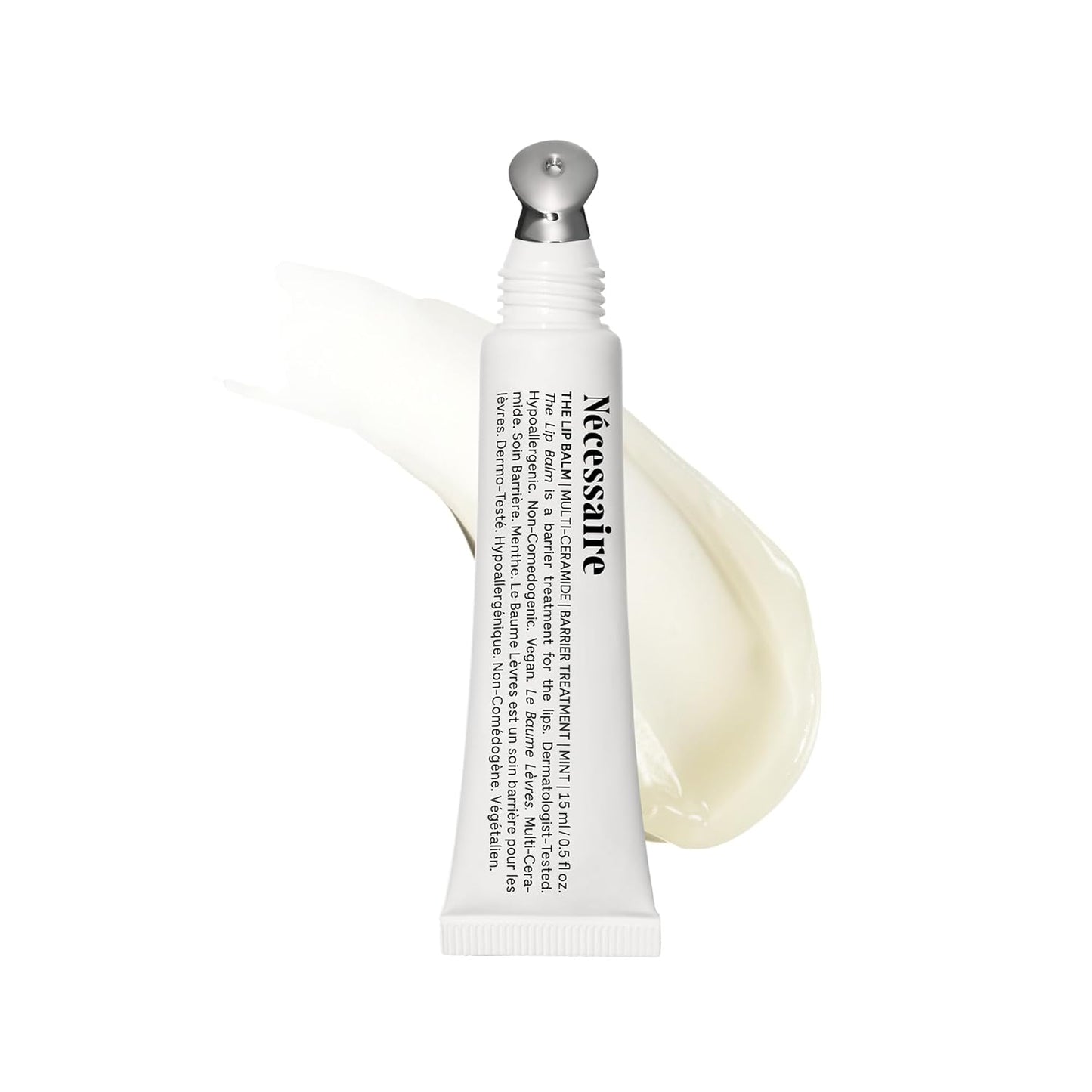 Nécessaire Lip Balm - Hydrating Hyaluronic Acid Formula with Mint Oil & Niacinamide | 15 ml / 0.5 fl oz