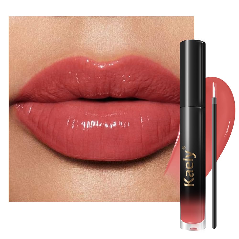 Kaely Longwear No-Budge Lipstick - Highly Pigmented Liquid Lip Color, Waterproof & Smudge-Proof | 24-Hour Wear, Vegan, 18 Nude