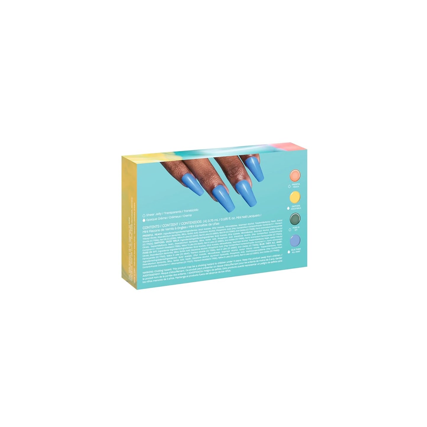 OPI Nail Lacquer Mini Pack - 4 Crème Summer Shades | Chip Resistant Nail Polish Gift Set | Make 'Em Jelly! Collection