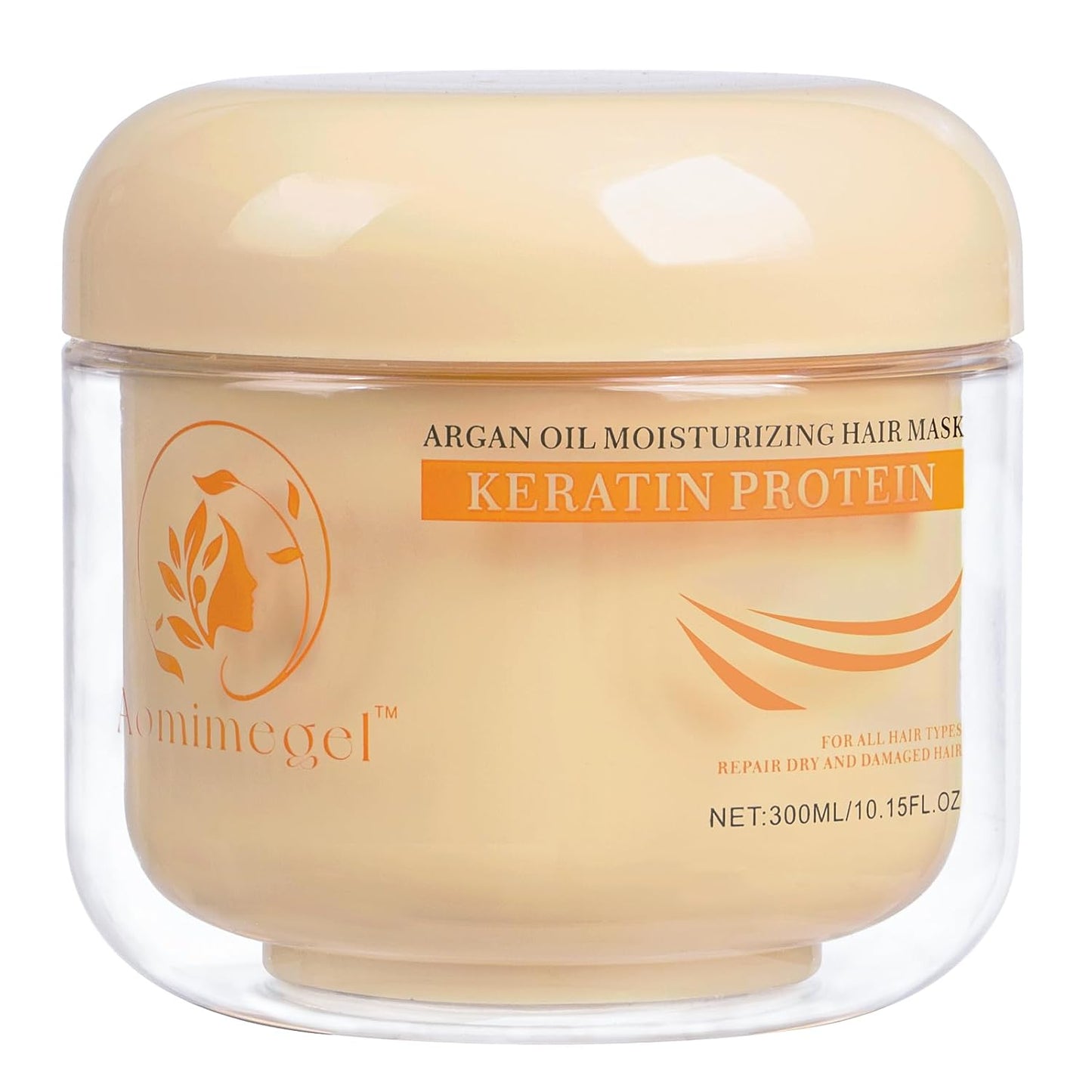 Collagen Hair Mask - Deep Repair Argan Oil Treatment for Damaged Hair | Hydrating Conditioner 10.15 oz
