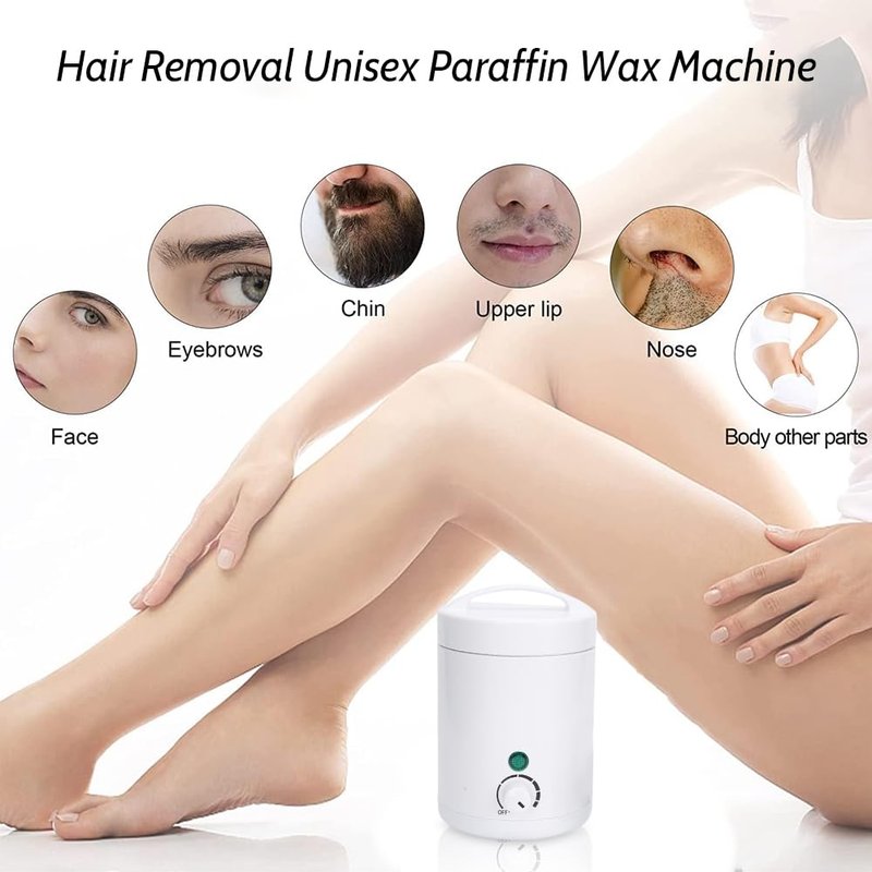 Sunicon Mini Hair Removal Wax Hot Machine, with 6 Gears Temperature Adjustment Mini Wax Heater, Multi Purpose Wax Machine, Hair Removal Paraffin Wax Machine for Men Women, Wax Warmer(US Plug)