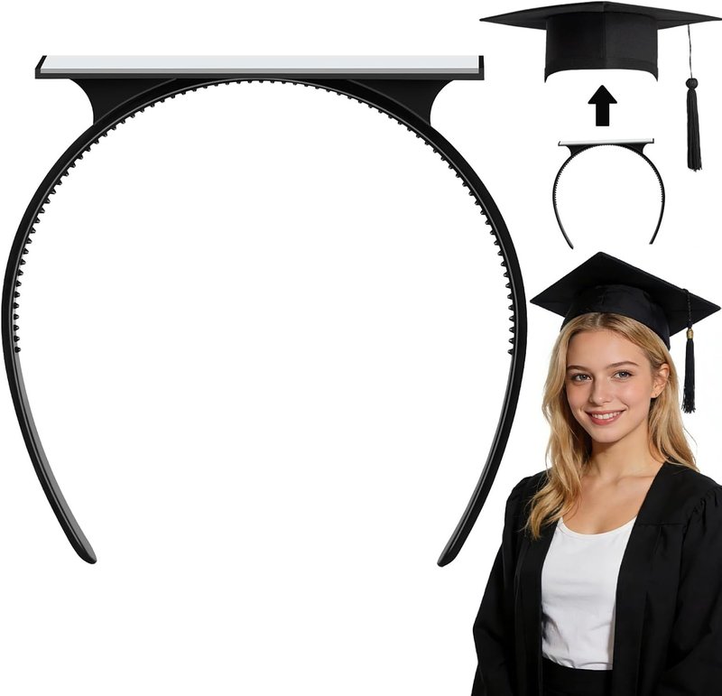 Graduation Cap Headband - Secure Your Grad Cap & Maintain Hairstyle | Perfect Hat Accessory for Graduates